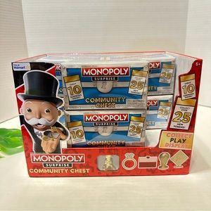 Monopoly Surprise Collectibles Community Chest New Tokens 10 Surprises Lot